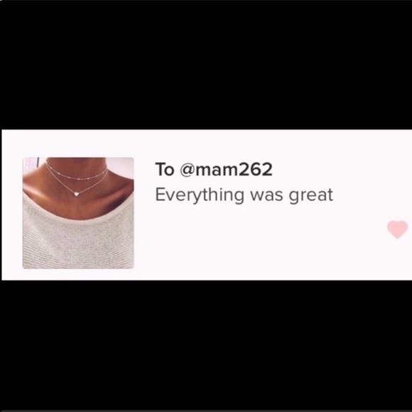 Double Layered Silver Heart Choker Necklace - Picture 5 of 8